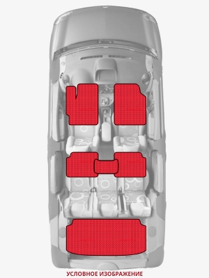 ЭВА коврики «Queen Lux» комплект для Toyota Highlander